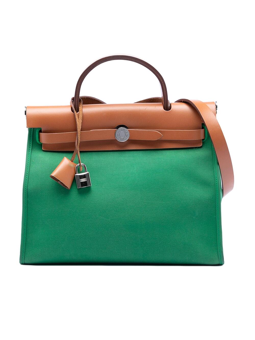 Hermes Herbag Zip Leather And Toile 31 #375994H18B